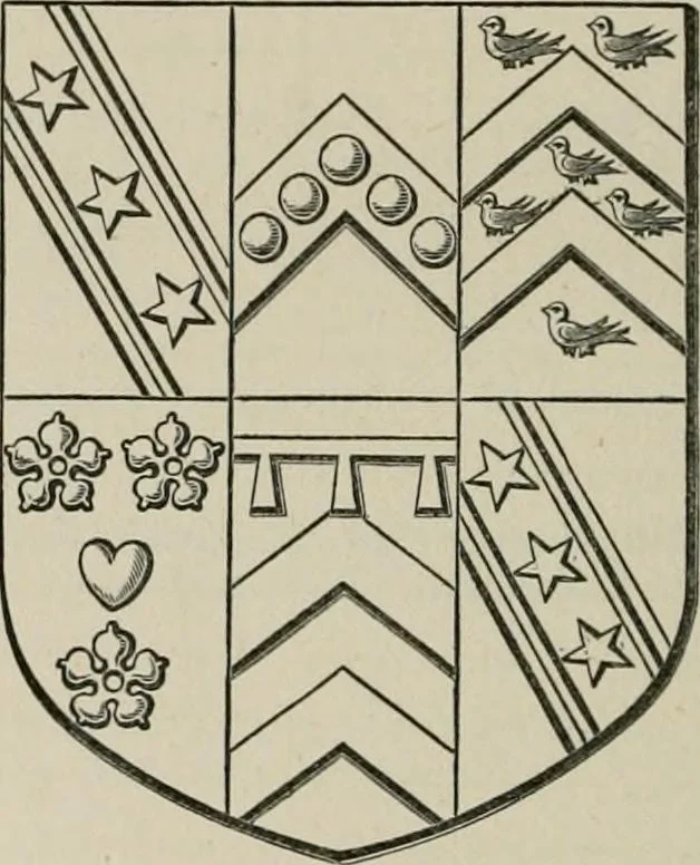An illustration from The visitation of the county of Somerset in the year 1623, 1876, leaf 593