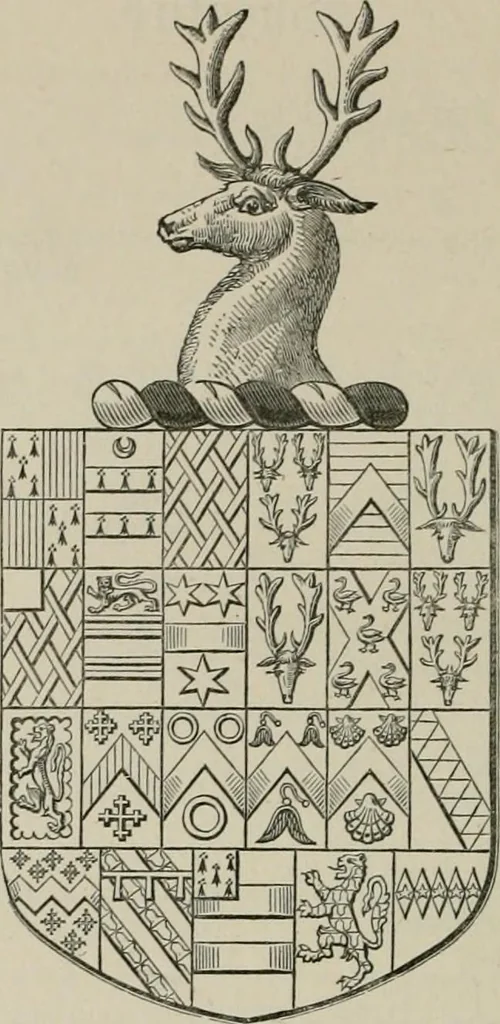An illustration from The visitation of the county of Somerset in the year 1623, 1876, leaf 601