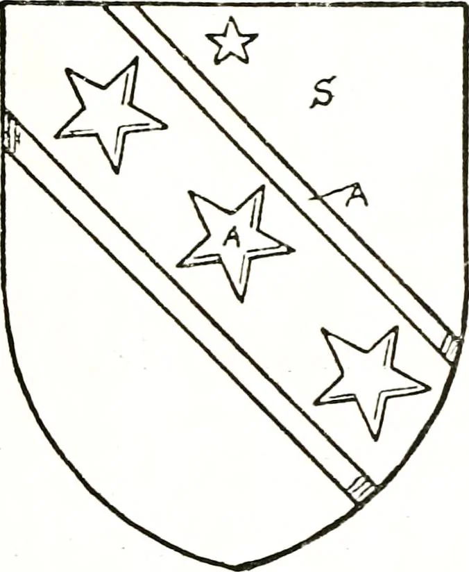 An illustration from The visitation of the county of Warwick, begun by Thomas May, Chester, and Gregory King, Rouge dragon, in Hilary vacacon, 1682. Reviewed by them in the Trinity vacacon following, and finished by Henry Dethick Richmond, and said rouge dragon pursuiv in Trinity vacation, 1683, by virtue of several deputations from Sir Henry St. George, Clarenceux king of arms, 1911, leaf 206