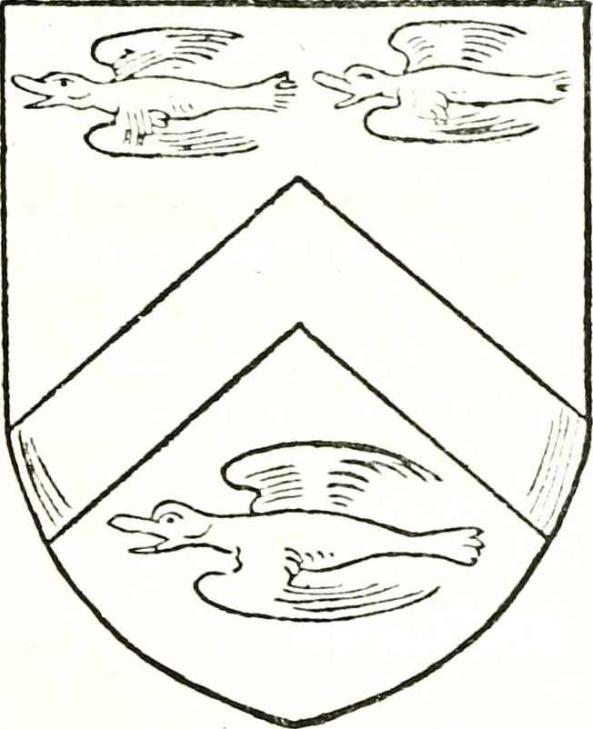 An illustration from The visitation of the county of Warwick, begun by Thomas May, Chester, and Gregory King, Rouge dragon, in Hilary vacacon, 1682. Reviewed by them in the Trinity vacacon following, and finished by Henry Dethick Richmond, and said rouge dragon pursuiv in Trinity vacation, 1683, by virtue of several deputations from Sir Henry St. George, Clarenceux king of arms, 1911, leaf 226