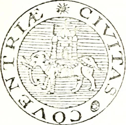 An illustration from The visitation of the county of Warwick, begun by Thomas May, Chester, and Gregory King, Rouge dragon, in Hilary vacacon, 1682. Reviewed by them in the Trinity vacacon following, and finished by Henry Dethick Richmond, and said rouge dragon pursuiv in Trinity vacation, 1683, by virtue of several deputations from Sir Henry St. George, Clarenceux king of arms, 1911, leaf 24