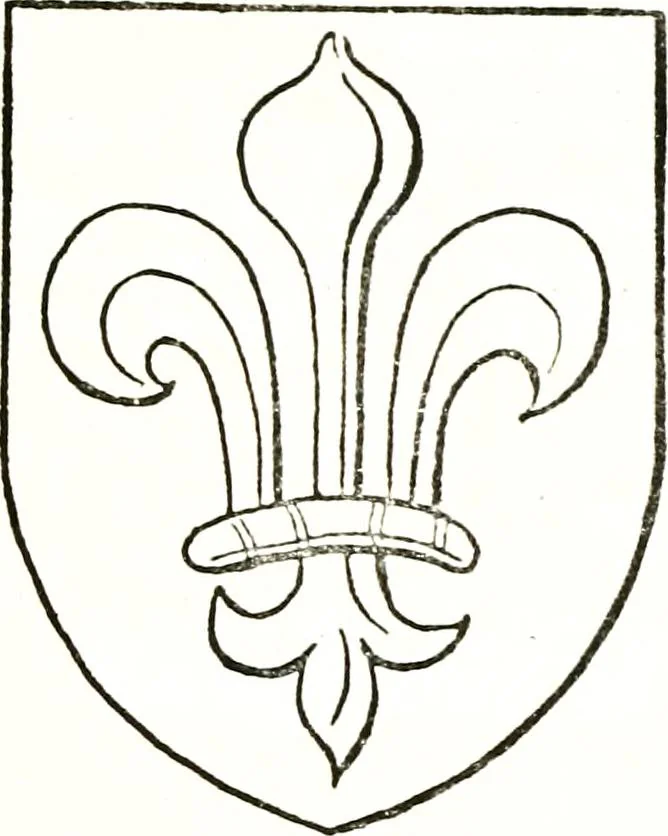 An illustration from The visitation of the county of Warwick, begun by Thomas May, Chester, and Gregory King, Rouge dragon, in Hilary vacacon, 1682. Reviewed by them in the Trinity vacacon following, and finished by Henry Dethick Richmond, and said rouge dragon pursuiv in Trinity vacation, 1683, by virtue of several deputations from Sir Henry St. George, Clarenceux king of arms, 1911, leaf 246