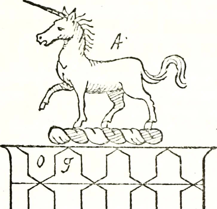 An illustration from The visitation of the county of Warwick, begun by Thomas May, Chester, and Gregory King, Rouge dragon, in Hilary vacacon, 1682. Reviewed by them in the Trinity vacacon following, and finished by Henry Dethick Richmond, and said rouge dragon pursuiv in Trinity vacation, 1683, by virtue of several deputations from Sir Henry St. George, Clarenceux king of arms, 1911, leaf 266