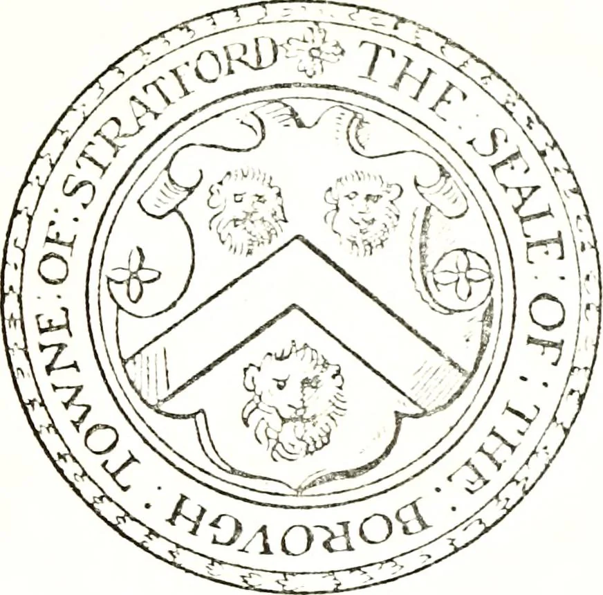 An illustration from The visitation of the county of Warwick, begun by Thomas May, Chester, and Gregory King, Rouge dragon, in Hilary vacacon, 1682. Reviewed by them in the Trinity vacacon following, and finished by Henry Dethick Richmond, and said rouge dragon pursuiv in Trinity vacation, 1683, by virtue of several deputations from Sir Henry St. George, Clarenceux king of arms, 1911, leaf 32