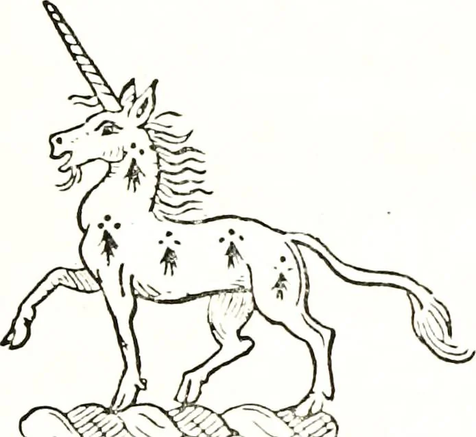 An illustration from The visitation of the county of Warwick, begun by Thomas May, Chester, and Gregory King, Rouge dragon, in Hilary vacacon, 1682. Reviewed by them in the Trinity vacacon following, and finished by Henry Dethick Richmond, and said rouge dragon pursuiv in Trinity vacation, 1683, by virtue of several deputations from Sir Henry St. George, Clarenceux king of arms, 1911, leaf 352
