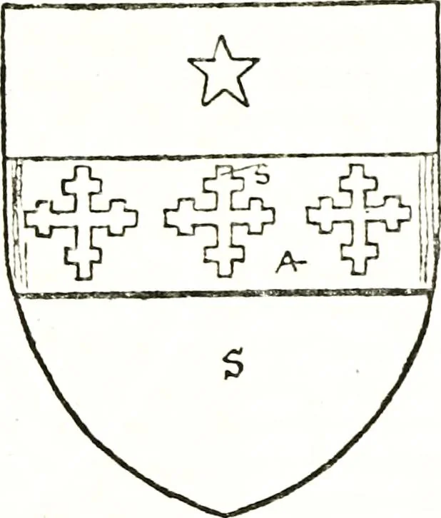 An illustration from The visitation of the county of Warwick, begun by Thomas May, Chester, and Gregory King, Rouge dragon, in Hilary vacacon, 1682. Reviewed by them in the Trinity vacacon following, and finished by Henry Dethick Richmond, and said rouge dragon pursuiv in Trinity vacation, 1683, by virtue of several deputations from Sir Henry St. George, Clarenceux king of arms, 1911, leaf 380