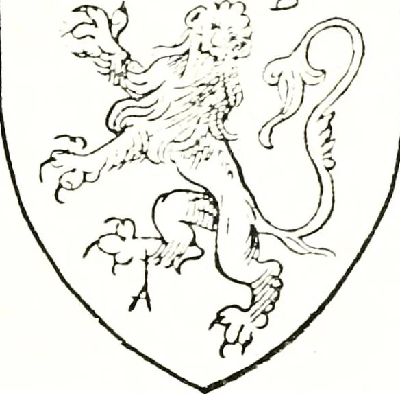 An illustration from The visitation of the county of Warwick, begun by Thomas May, Chester, and Gregory King, Rouge dragon, in Hilary vacacon, 1682. Reviewed by them in the Trinity vacacon following, and finished by Henry Dethick Richmond, and said rouge dragon pursuiv in Trinity vacation, 1683, by virtue of several deputations from Sir Henry St. George, Clarenceux king of arms, 1911, leaf 384