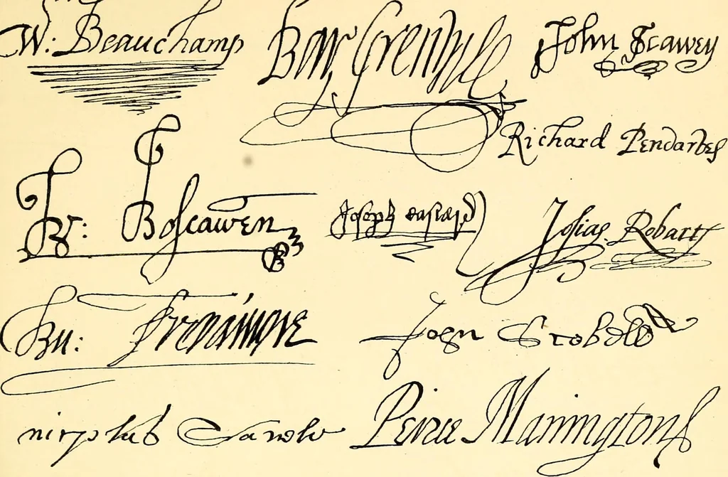 An illustration from The visitation of the county of Cornwall, in the year 1620, 1874, leaf 324