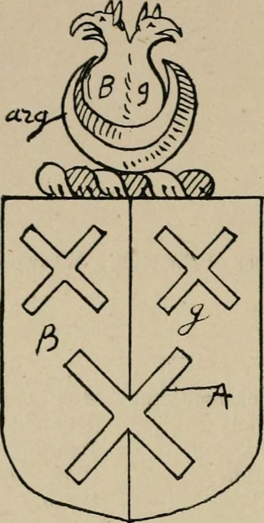 An illustration from The visitation of the county of Buckingham made in 1634 by John Philipot, esq. ..., 1909, leaf 101