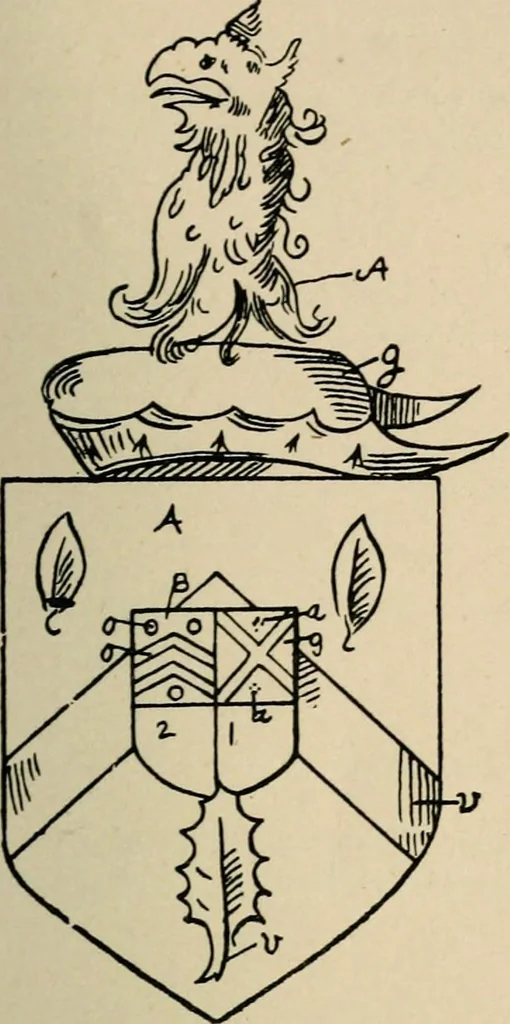 An illustration from The visitation of the county of Buckingham made in 1634 by John Philipot, esq. ..., 1909, leaf 118