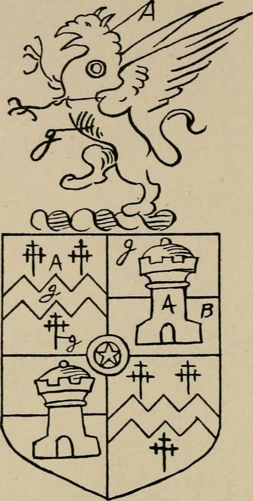 An illustration from The visitation of the county of Buckingham made in 1634 by John Philipot, esq. ..., 1909, leaf 129
