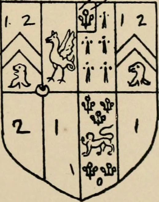 An illustration from The visitation of the county of Buckingham made in 1634 by John Philipot, esq. ..., 1909, leaf 154