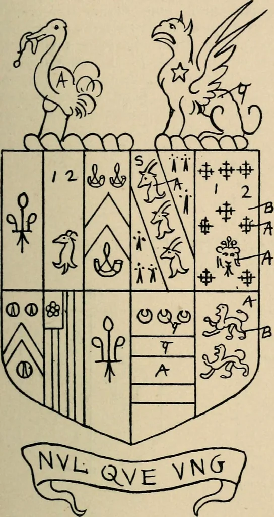 An illustration from The visitation of the county of Buckingham made in 1634 by John Philipot, esq. ..., 1909, leaf 158