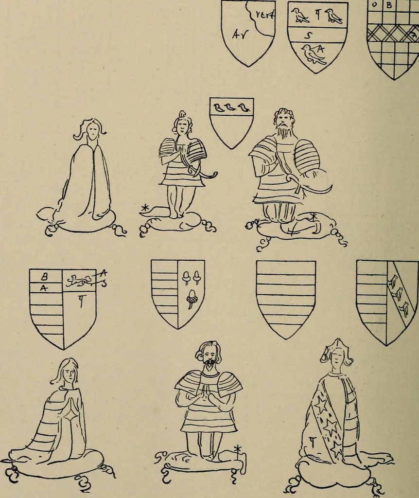 An illustration from The visitation of the county of Buckingham made in 1634 by John Philipot, esq. ..., 1909, leaf 161