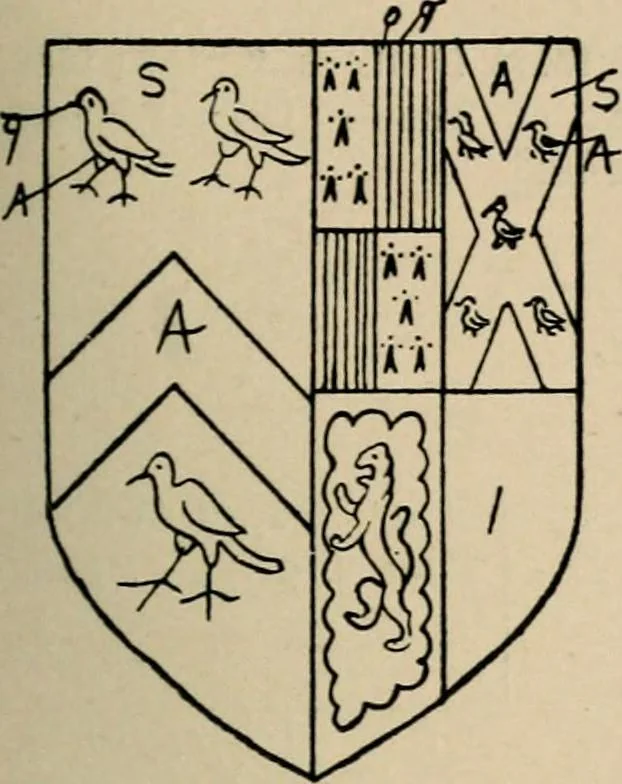 An illustration from The visitation of the county of Buckingham made in 1634 by John Philipot, esq. ..., 1909, leaf 182