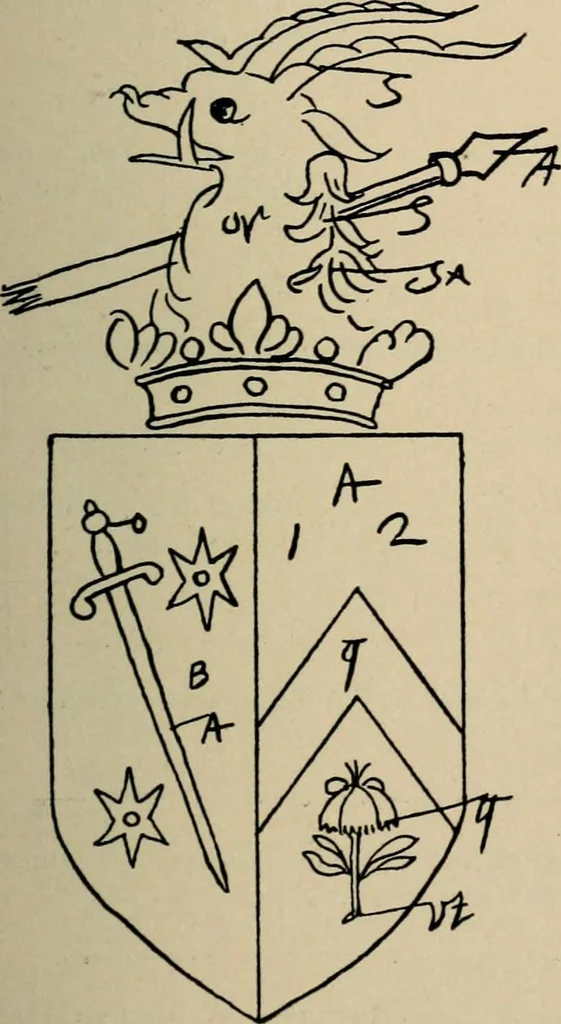 An illustration from The visitation of the county of Buckingham made in 1634 by John Philipot, esq. ..., 1909, leaf 192
