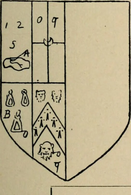 An illustration from The visitation of the county of Buckingham made in 1634 by John Philipot, esq. ..., 1909, leaf 220