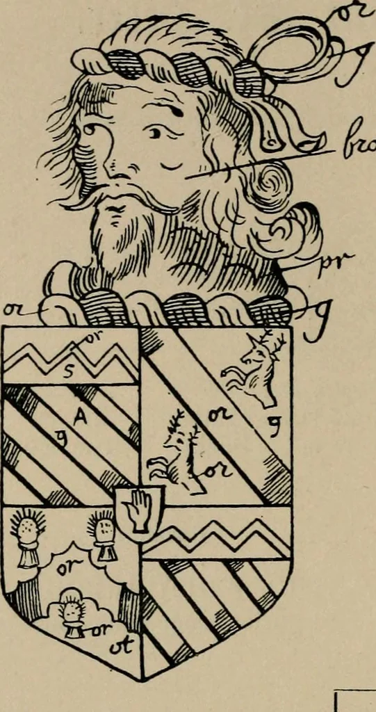 An illustration from The visitation of the county of Buckingham made in 1634 by John Philipot, esq. ..., 1909, leaf 243