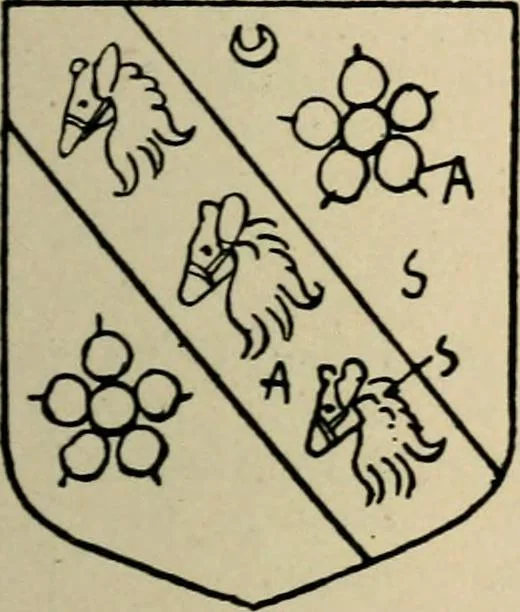 An illustration from The visitation of the county of Buckingham made in 1634 by John Philipot, esq. ..., 1909, leaf 36