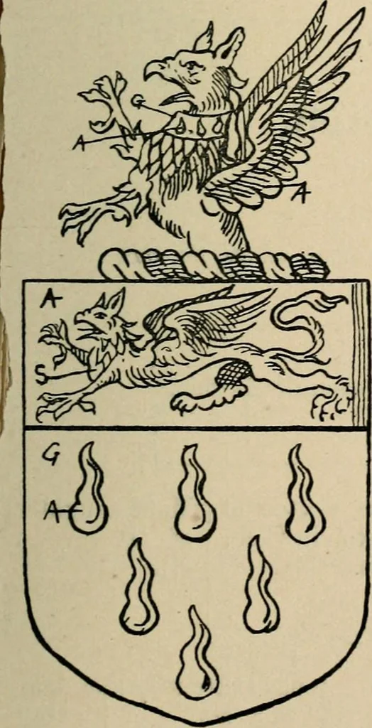 An illustration from The visitation of the county of Buckingham made in 1634 by John Philipot, esq. ..., 1909, leaf 50