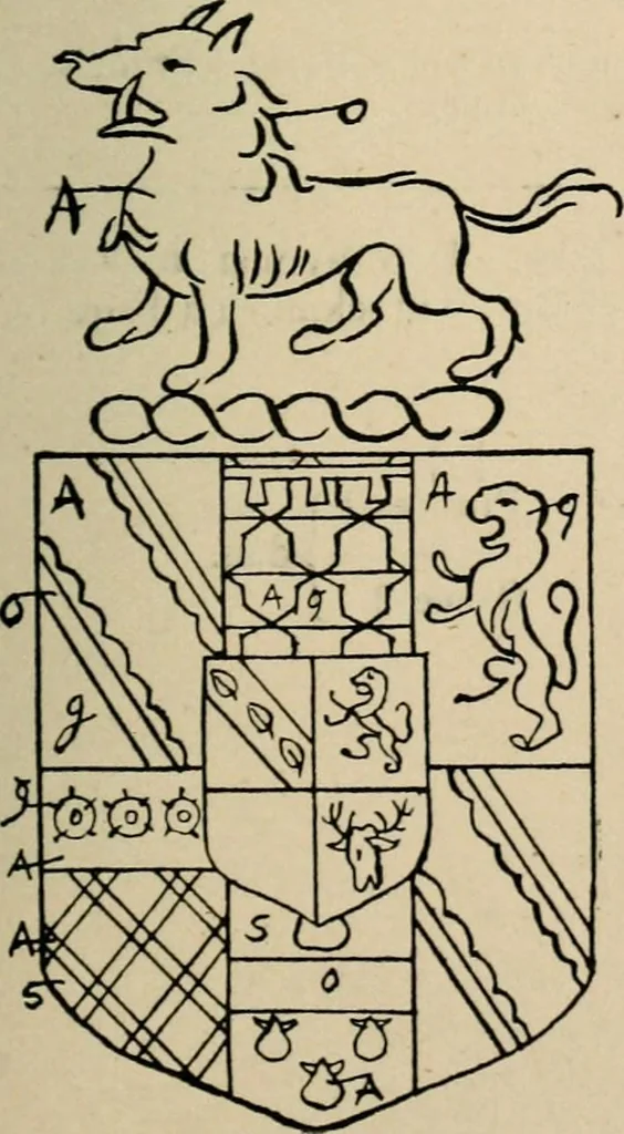 An illustration from The visitation of the county of Buckingham made in 1634 by John Philipot, esq. ..., 1909, leaf 78
