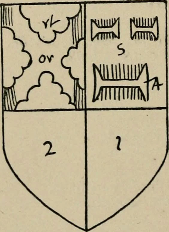 An illustration from The visitation of the county of Buckingham made in 1634 by John Philipot, esq. ..., 1909, leaf 81