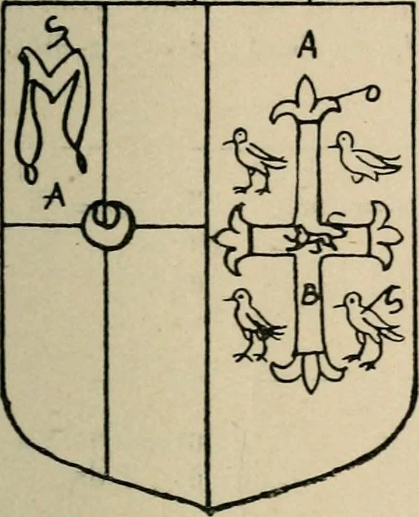 An illustration from The visitation of the county of Buckingham made in 1634 by John Philipot, esq. ..., 1909, leaf 94