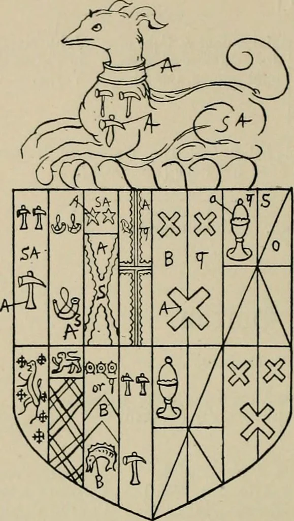 An illustration from The visitation of the county of Buckingham made in 1634 by John Philipot, esq. ..., 1909, leaf 119