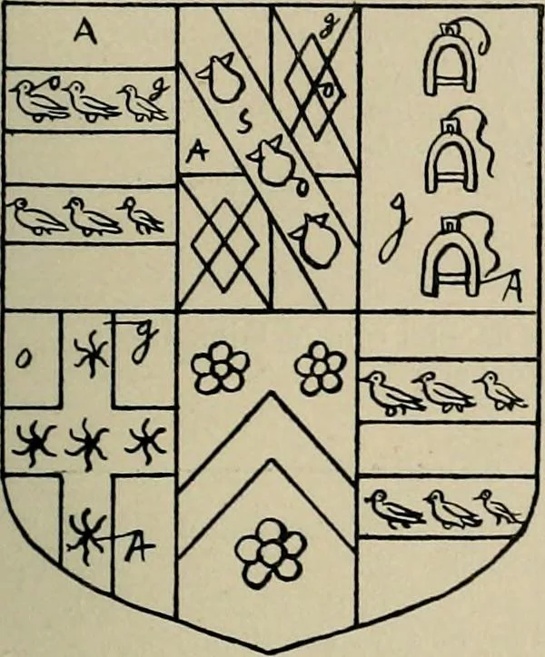 An illustration from The visitation of the county of Buckingham made in 1634 by John Philipot, esq. ..., 1909, leaf 134