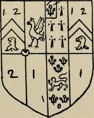 An illustration from The visitation of the county of Buckingham made in 1634 by John Philipot, esq. ..., 1909, leaf 152