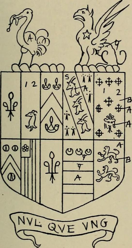 An illustration from The visitation of the county of Buckingham made in 1634 by John Philipot, esq. ..., 1909, leaf 156
