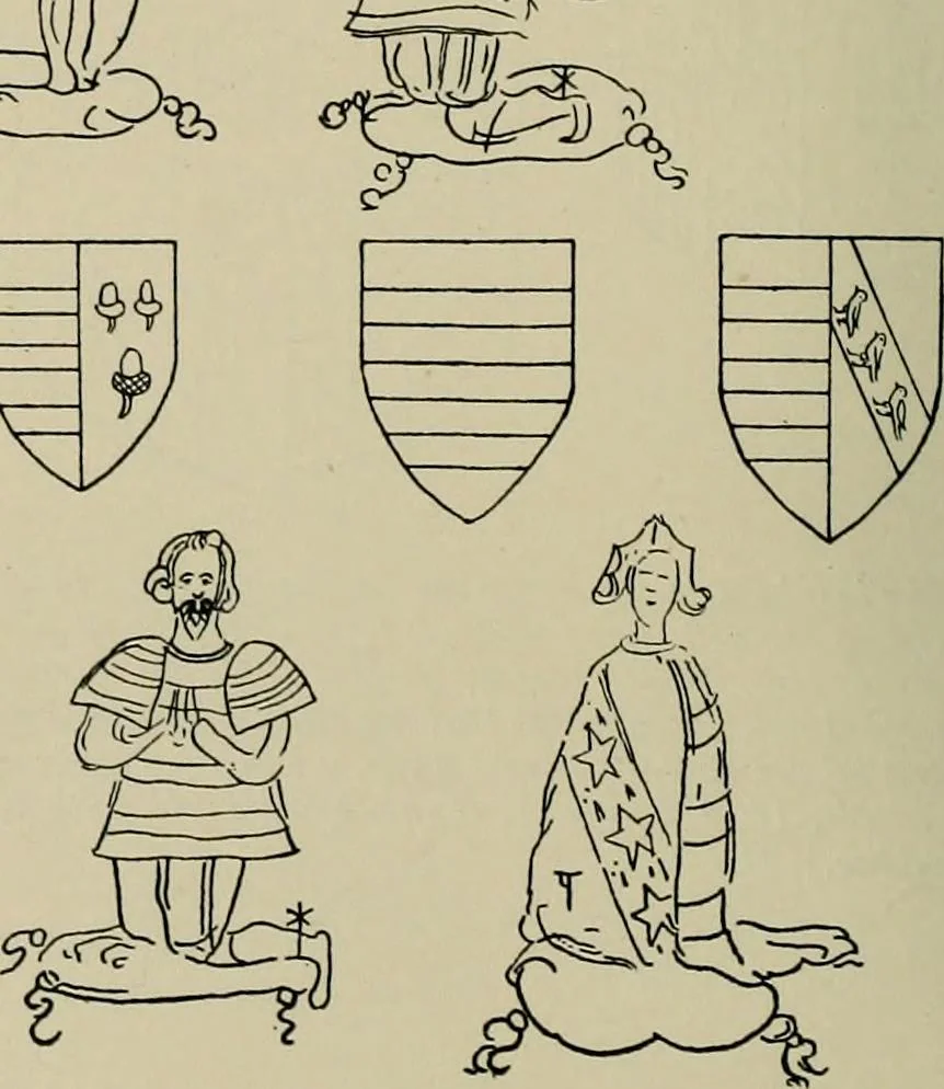 An illustration from The visitation of the county of Buckingham made in 1634 by John Philipot, esq. ..., 1909, leaf 159