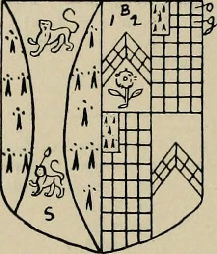 An illustration from The visitation of the county of Buckingham made in 1634 by John Philipot, esq. ..., 1909, leaf 173