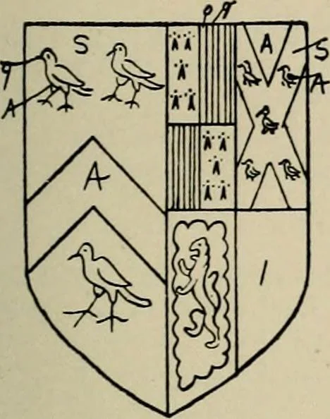 An illustration from The visitation of the county of Buckingham made in 1634 by John Philipot, esq. ..., 1909, leaf 180