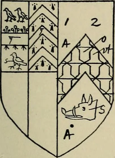 An illustration from The visitation of the county of Buckingham made in 1634 by John Philipot, esq. ..., 1909, leaf 226
