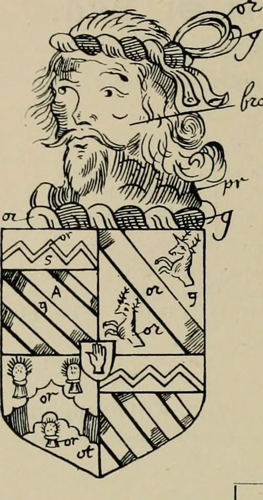An illustration from The visitation of the county of Buckingham made in 1634 by John Philipot, esq. ..., 1909, leaf 241
