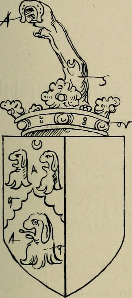 An illustration from The visitation of the county of Buckingham made in 1634 by John Philipot, esq. ..., 1909, leaf 64