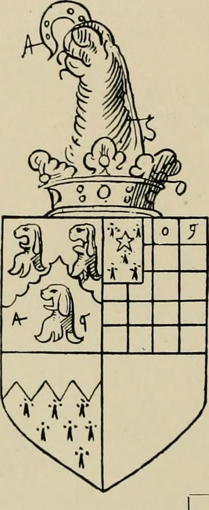 An illustration from The visitation of the county of Buckingham made in 1634 by John Philipot, esq. ..., 1909, leaf 65