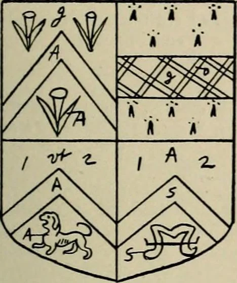 An illustration from The visitation of the county of Buckingham made in 1634 by John Philipot, esq. ..., 1909, leaf 70