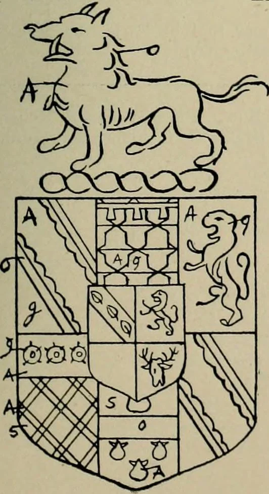 An illustration from The visitation of the county of Buckingham made in 1634 by John Philipot, esq. ..., 1909, leaf 76