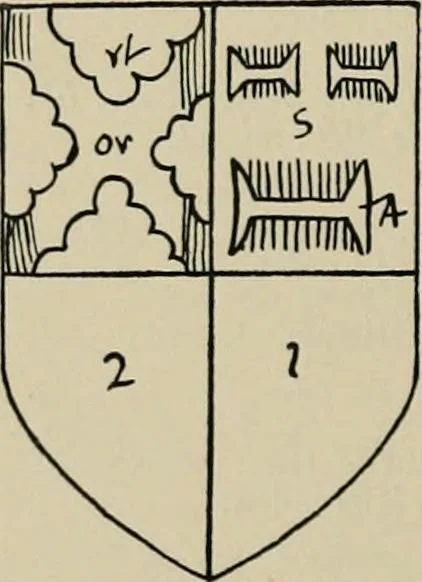 An illustration from The visitation of the county of Buckingham made in 1634 by John Philipot, esq. ..., 1909, leaf 79