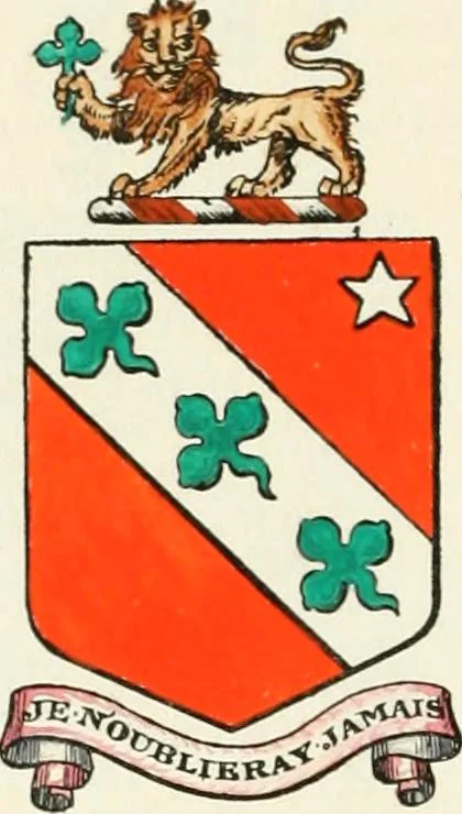 An illustration from Visitation of England and Wales, 1893, leaf 17