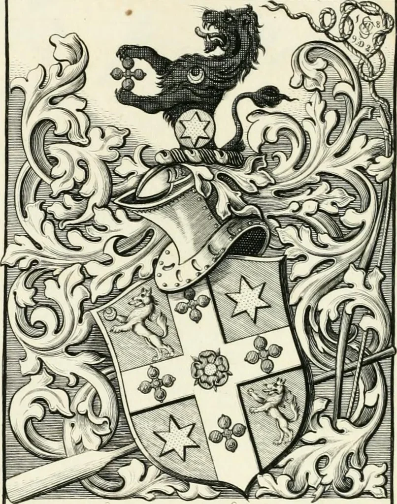 An illustration from Visitation of England and Wales, 1893, leaf 207