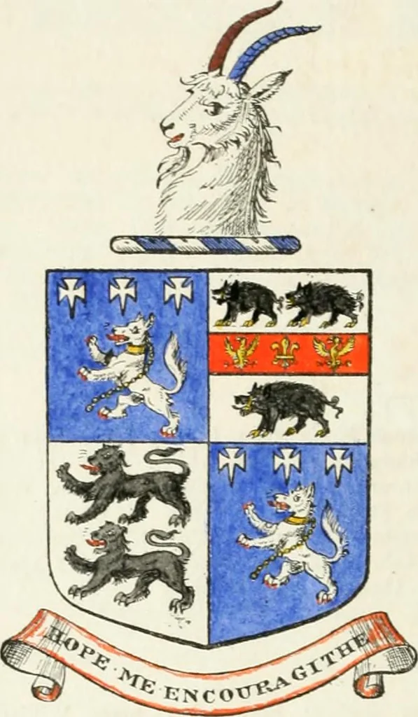 An illustration from Visitation of England and Wales, 1893, leaf 249