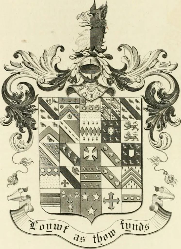 An illustration from Visitation of England and Wales, 1893, leaf 55