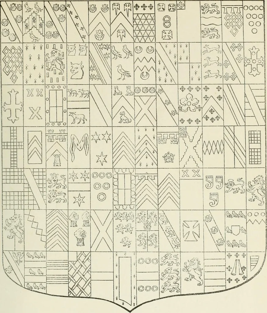 An illustration from Visitation of England and Wales, 1893, leaf 72