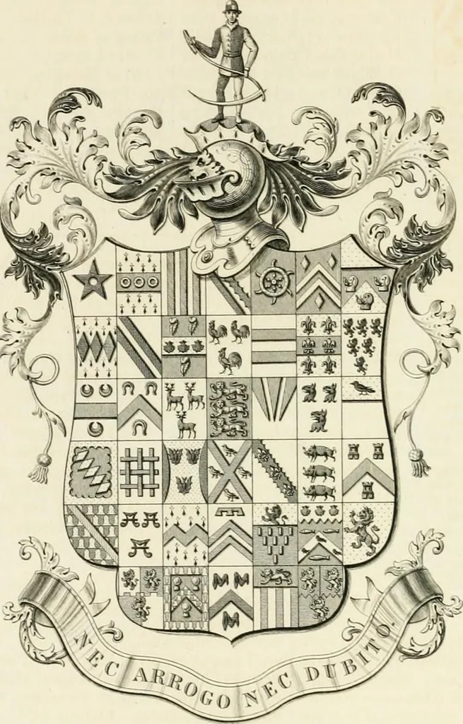 An illustration from Visitation of England and Wales, 1893, leaf 97