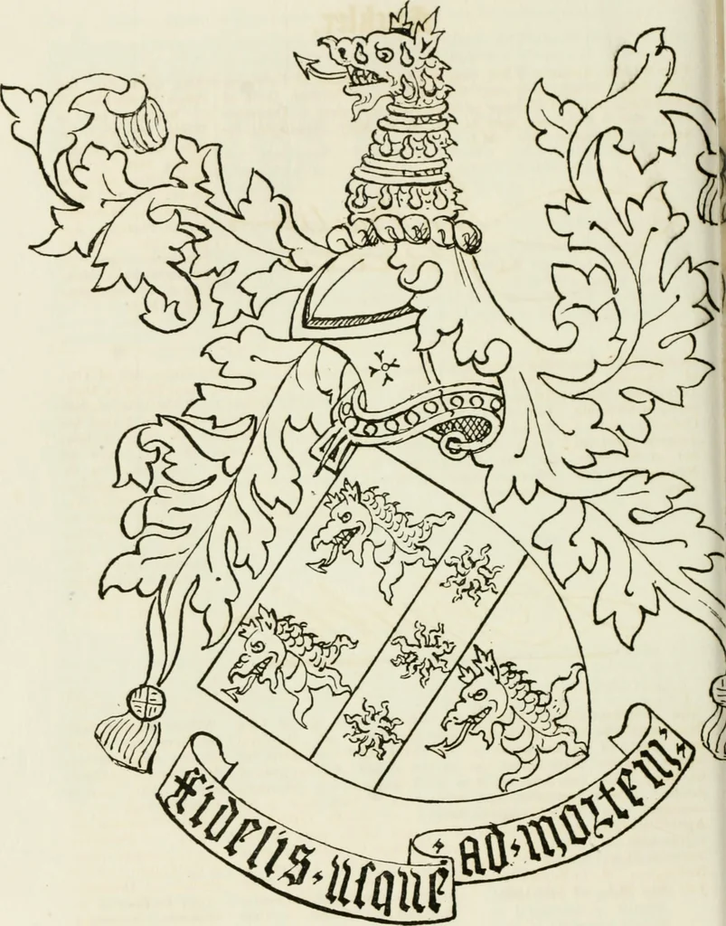 An illustration from Visitation of England and Wales, 1893, leaf 199