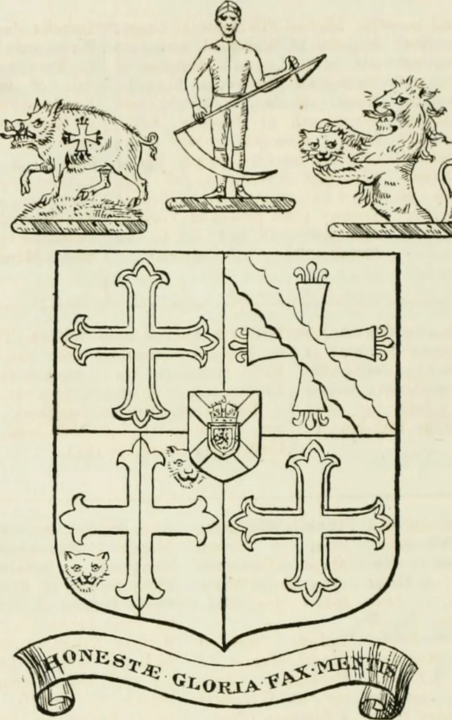 An illustration from Visitation of England and Wales, 1893, leaf 211