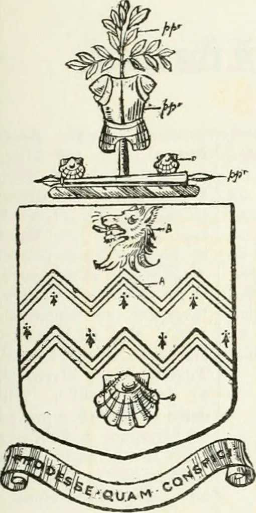 An illustration from Visitation of England and Wales, 1893, leaf 32